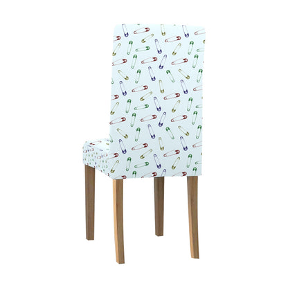 Safety Pin Print Design LKS303 Dining Chair Slipcover