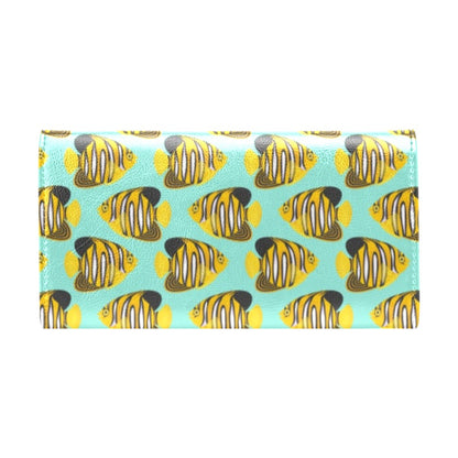 Angelfish Print Design LKS402 Women's Trifold Wallet