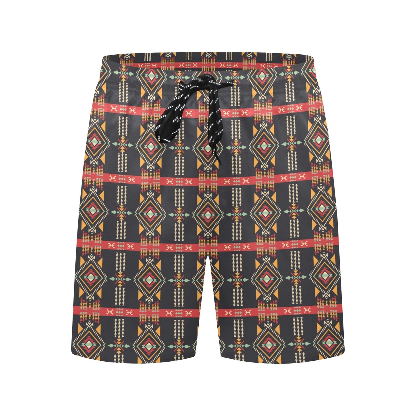 Southwest Pattern Print Design LKS303 Men's Swim Trunks Beach Shorts