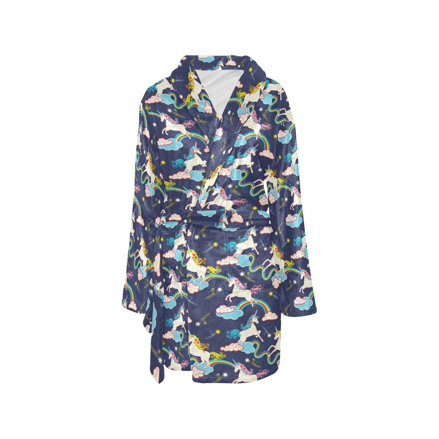 Unicorn Print Design LKS304 Women's Fleece Robe