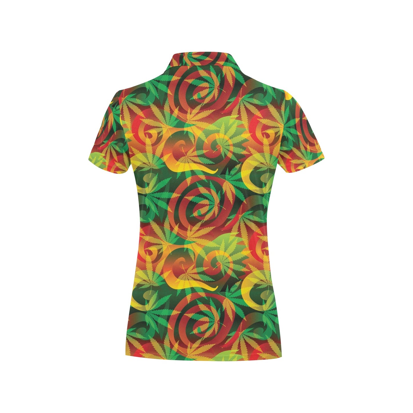 Rastafarian Pattern Print Design A01 Women's Polo Shirt