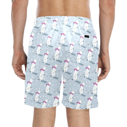Ski Print Design LKS307 Men's Swim Trunks Beach Shorts