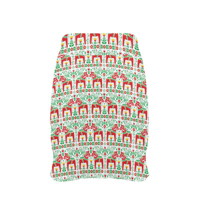Swedish Dala Style Pattern 17" Golf & Pickleball Skort with Pockets