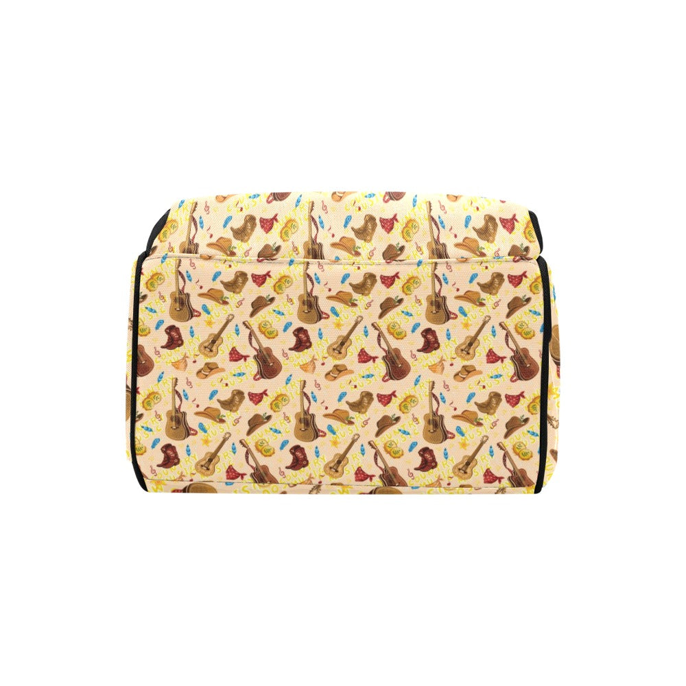Western Lifestyle Print Design LKS303 Diaper Bag Backpack