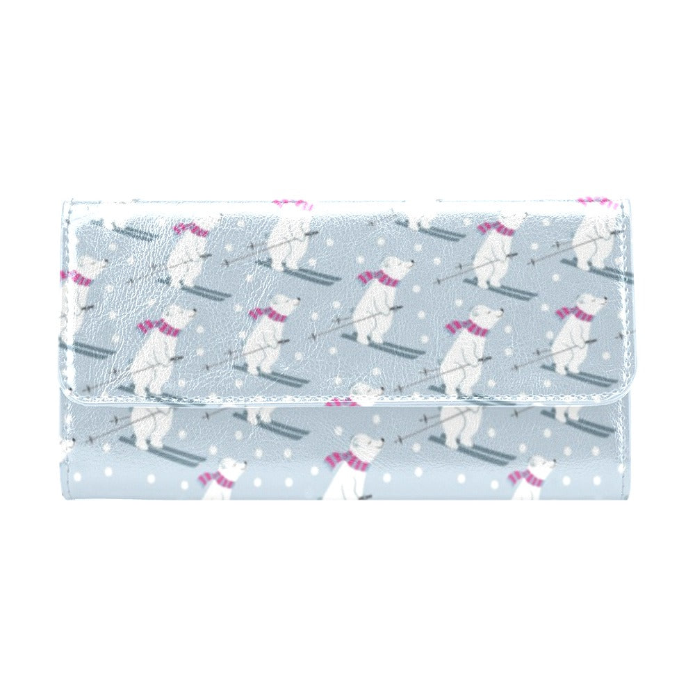 Ski Print Design LKS307 Women's Trifold Wallet