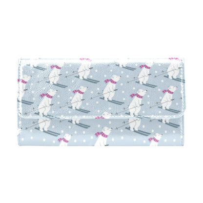 Ski Print Design LKS307 Women's Trifold Wallet
