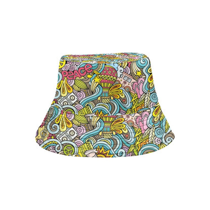 Hippie Print Design LKS301 Unisex Bucket Hat