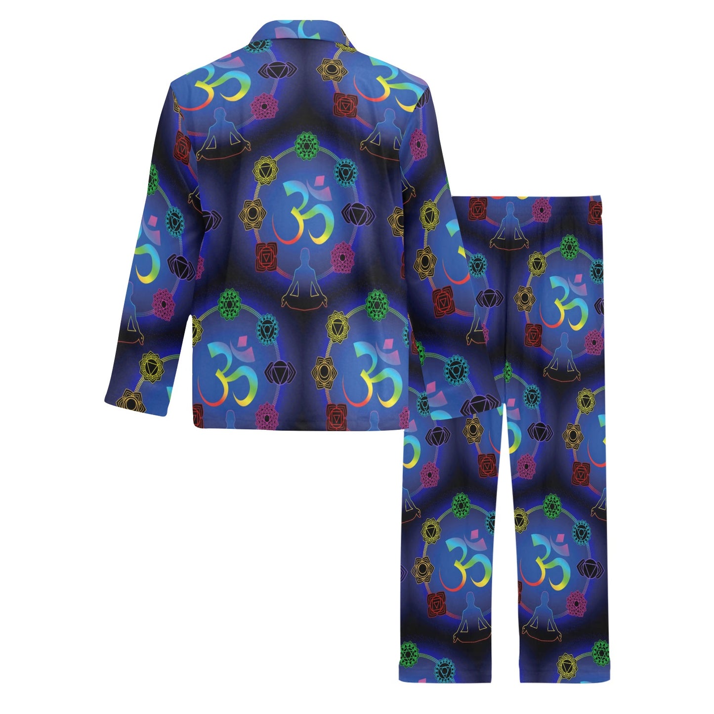 Chakra Zen Yoga OM Men's Long Pajama Set