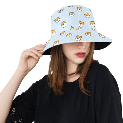 Shiba Inu Print Design LKS3012 Unisex Bucket Hat