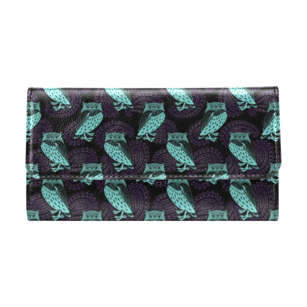 Tribal Pattern Print Design LKS3010 Women's Trifold Wallet