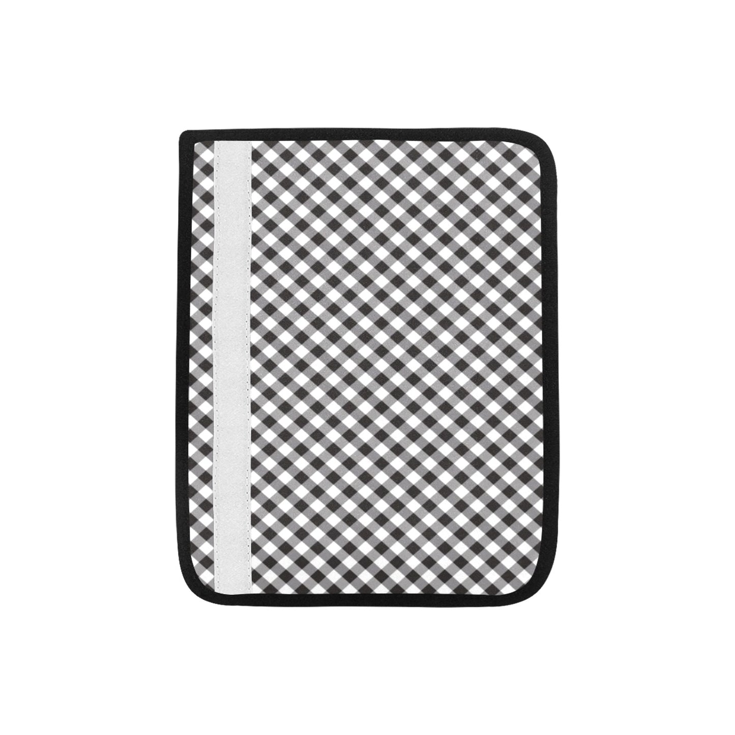 Gingham Print Design LKS402 Car Seat Belt Cover