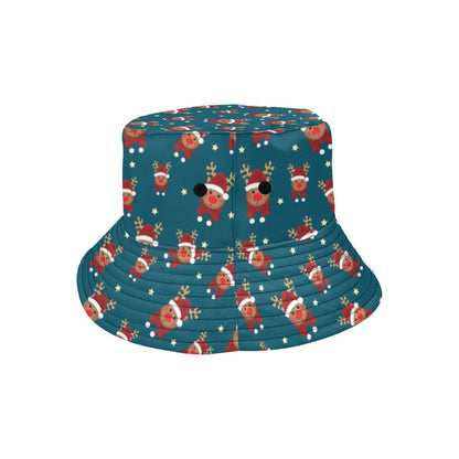 Reindeer Print Design LKS406 Unisex Bucket Hat