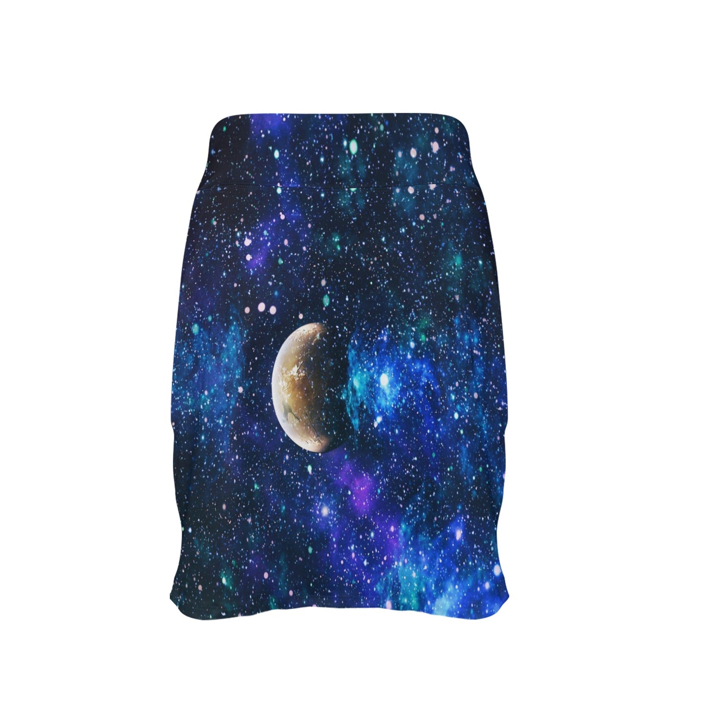 Galaxy Stardust Planet Space Print 17" Golf & Pickleball Skort with Pockets