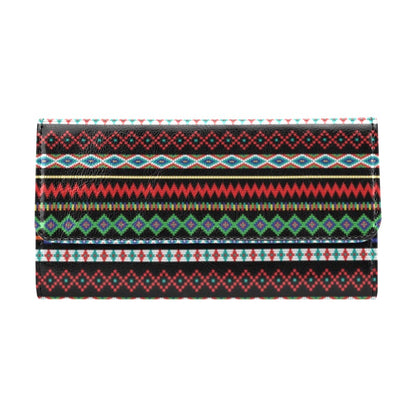 Southwest Pattern Print Design LKS302 Women's Trifold Wallet