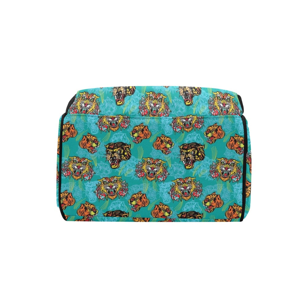 Tattoo Tiger Head Print Design LKS304 Diaper Bag Backpack