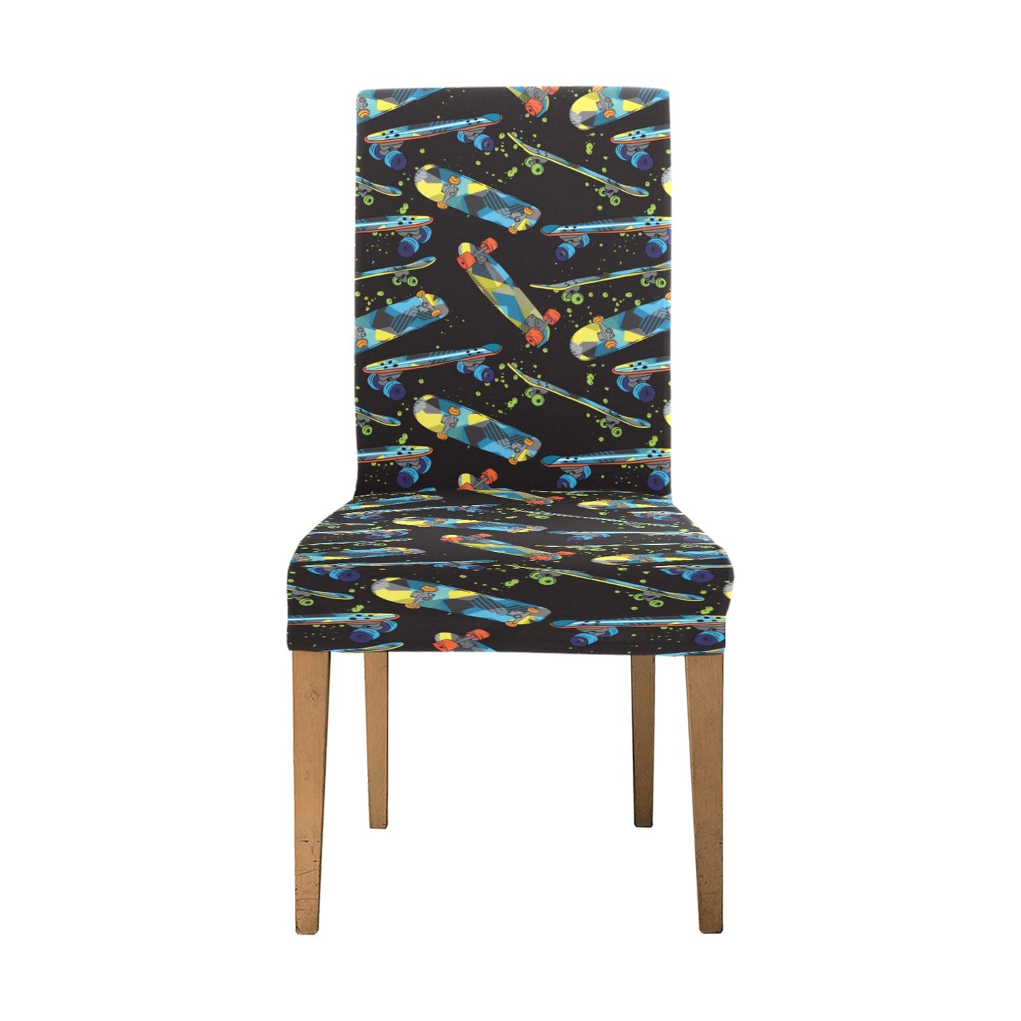 Skateboard Print Design LKS305 Dining Chair Slipcover