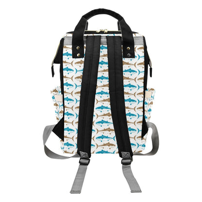 Tuna Fish Print Design LKS301 Diaper Bag Backpack