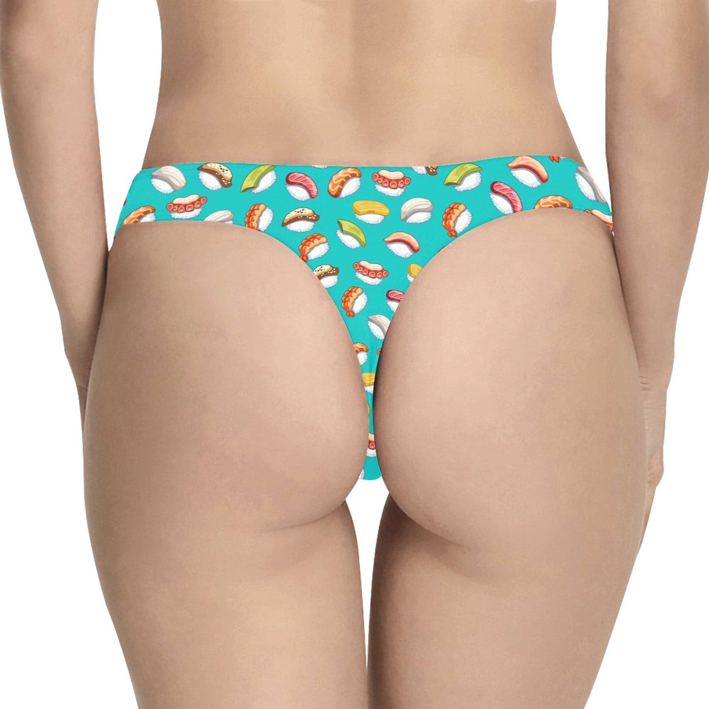 Sushi Themed Print Women's Thongs