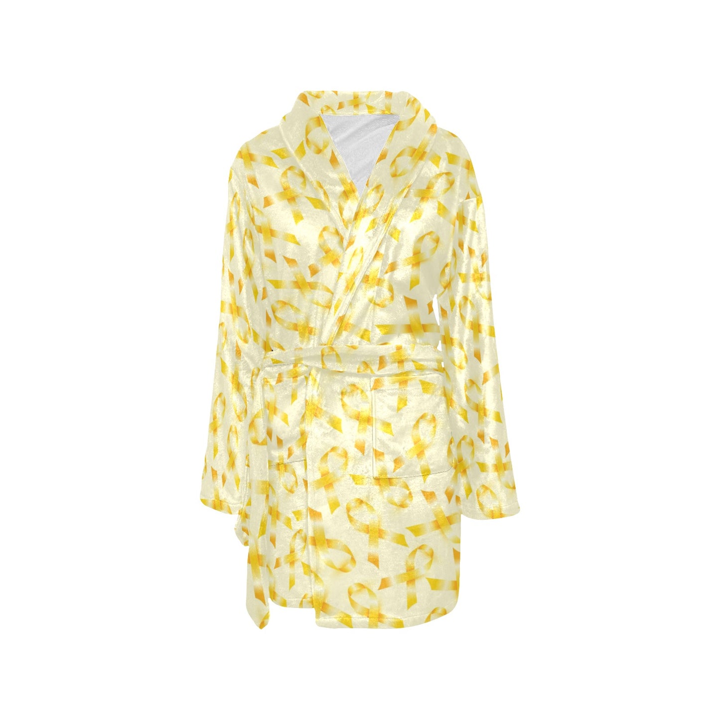 Bone cancer Pattern Print Design 01 Women's Fleece Robe