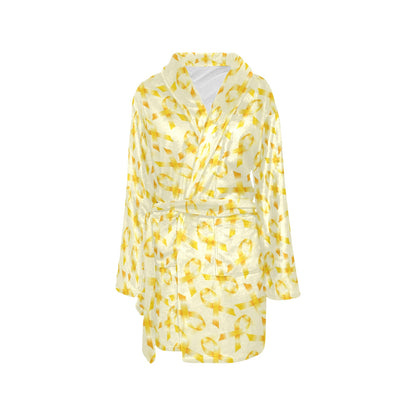 Bone cancer Pattern Print Design 01 Women's Fleece Robe