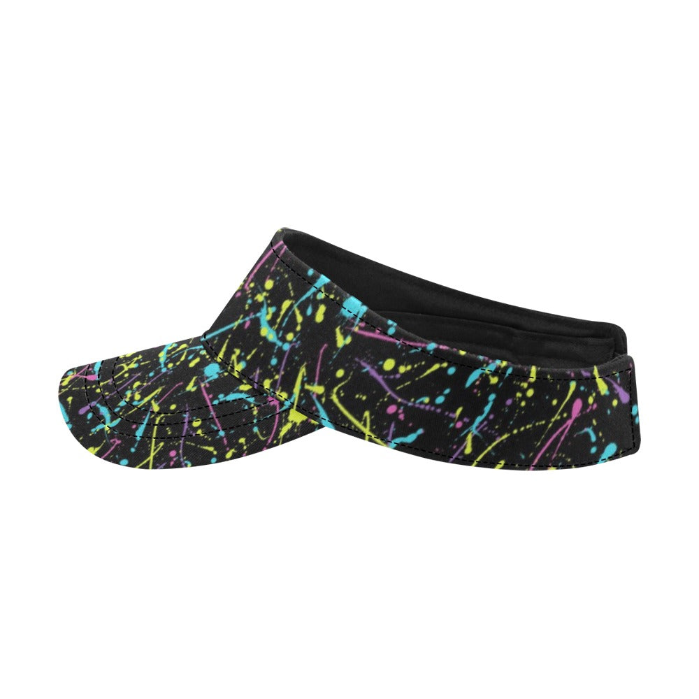 Splatter Multicolor Print Design LKS302 Unisex Sun Visor