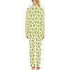 Olive Print Design LKS302 Women's Long Pajama Set