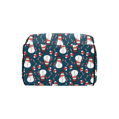 Snowman Print Design LKS301 Diaper Bag Backpack