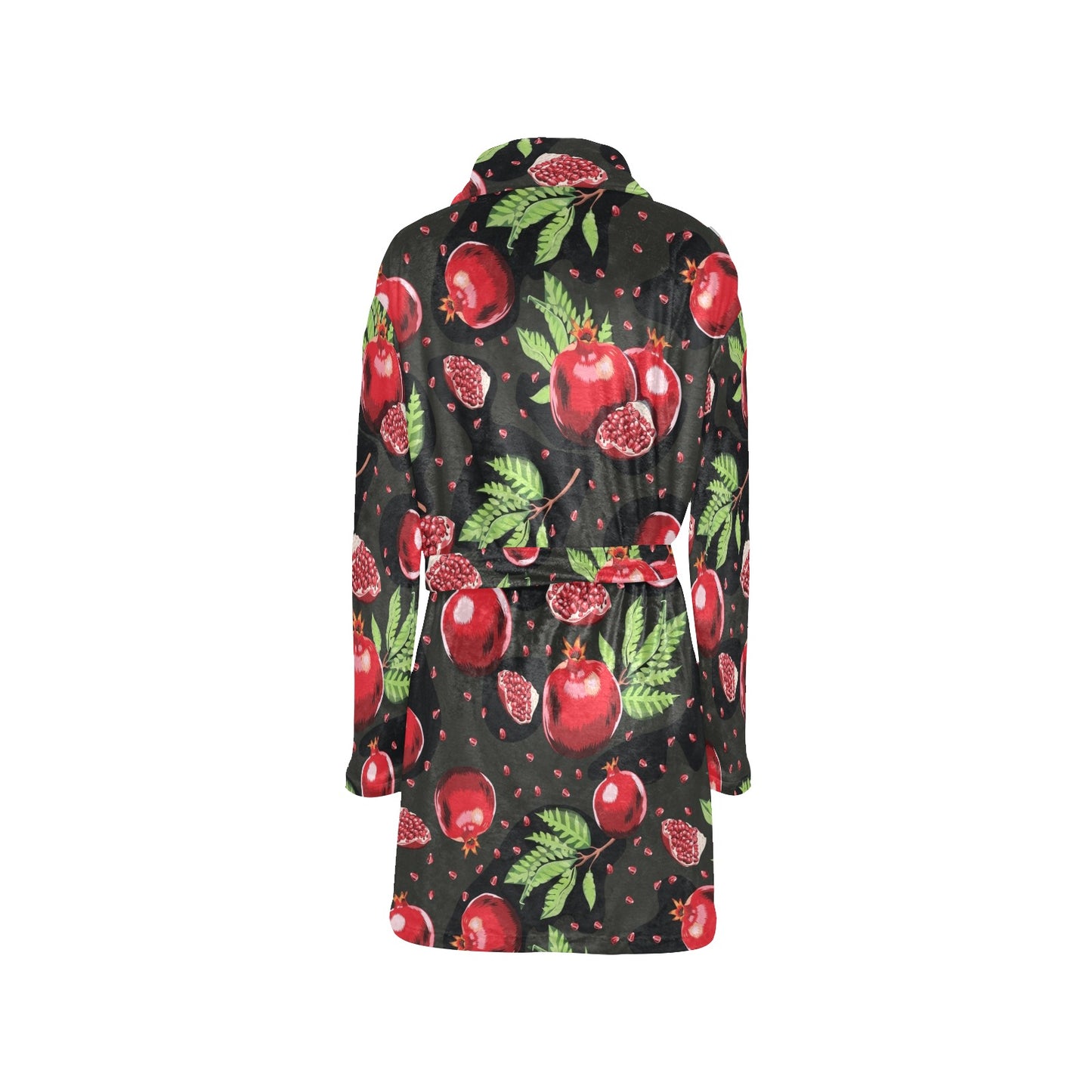 Pomegranate Pattern Print Design PG06 Women's Fleece Robe