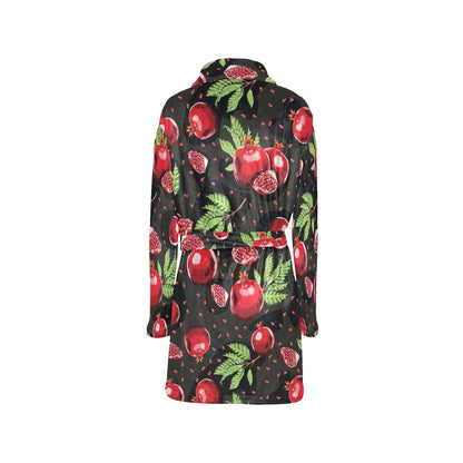 Pomegranate Pattern Print Design PG06 Women's Fleece Robe
