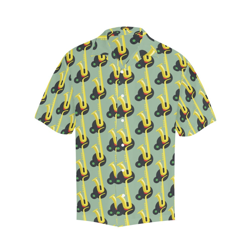 Saxophone Print Design LKS405 Men's Men's Hawaiian Shirt