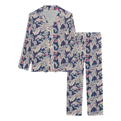 Bird Of Paradise Pattern Print Design 03 Women's Long Pajama Set