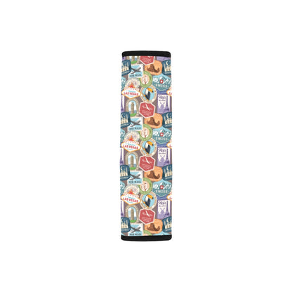 Travel Stamp Print Design LKS301 Car Seat Belt Cover