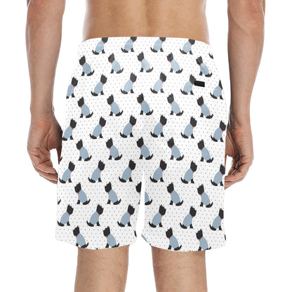 Scottish Terriers Print Design LKS3013 Men's Swim Trunks Beach Shorts