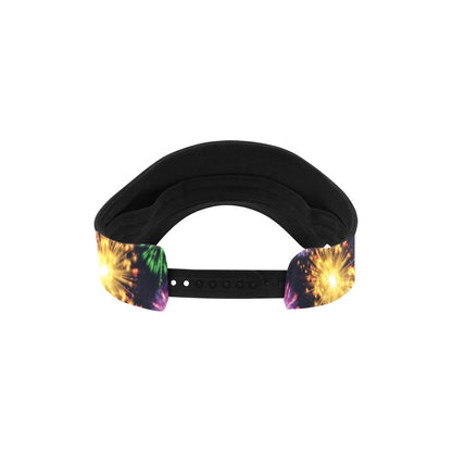 Firework Print Design LKS305 Unisex Sun Visor