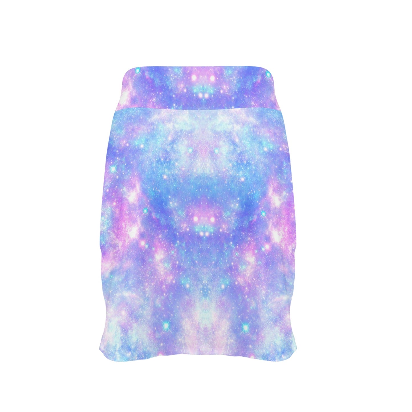Galaxy Stardust Pastel Color Print 17" Golf & Pickleball Skort with Pockets