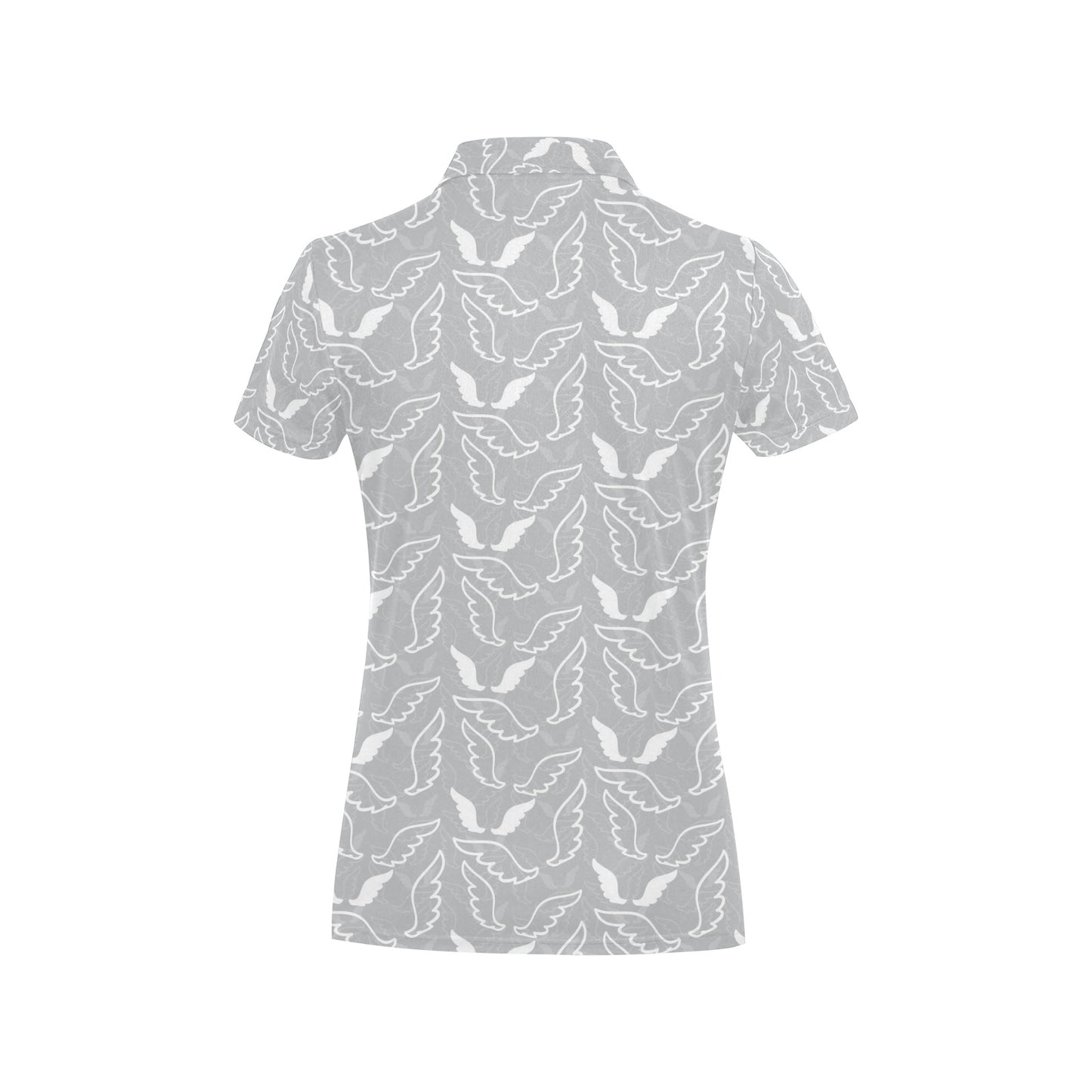 Angel Wings Pattern Print Design 01 Women's Polo Shirt