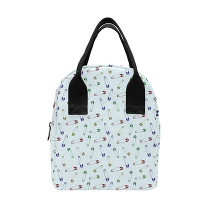 Safety Pin Print Design LKS303 Insulated Lunch Bag