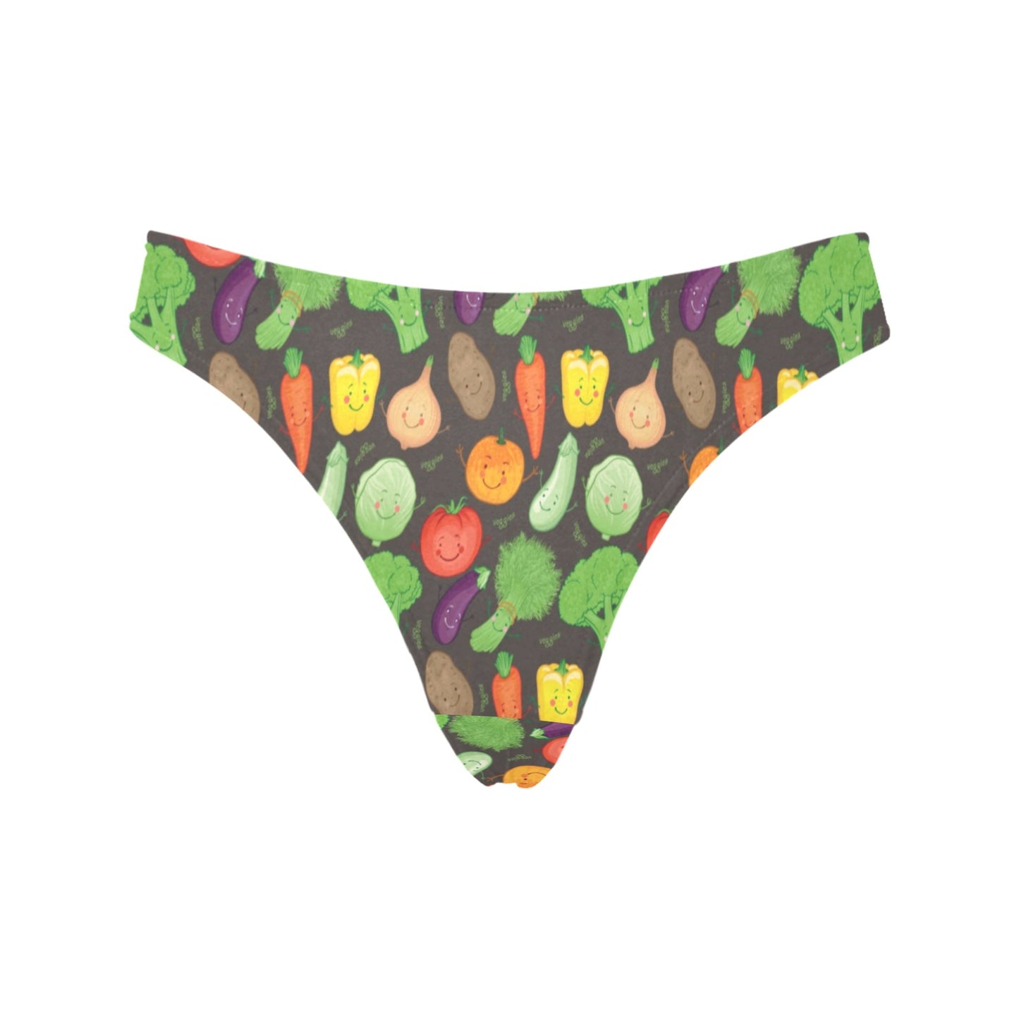 Vegan Funny Themed Design Print Women's Thongs