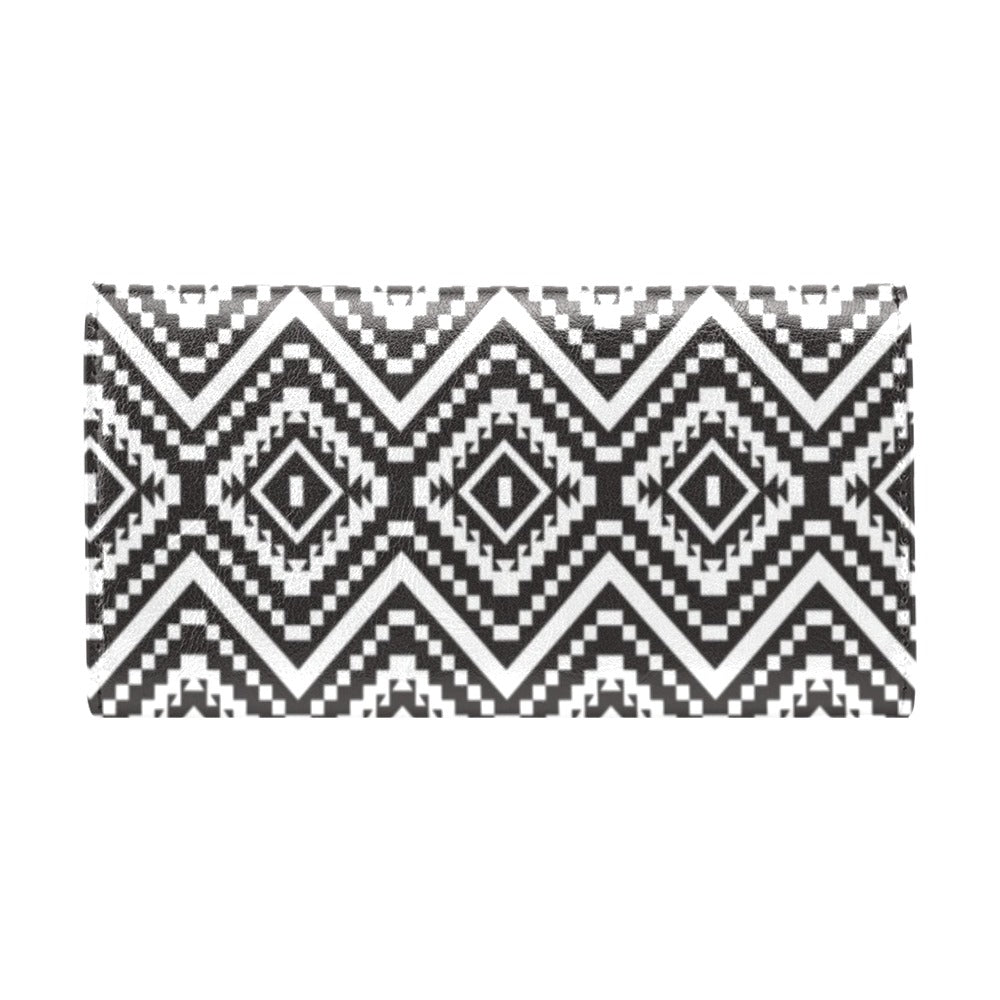 Tribal Pattern Print Design LKS303 Women's Trifold Wallet