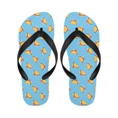 Taco Print Design LKS301 Flip Flops