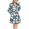 Seashell Print Design LKS3013 Women's Fleece Robe