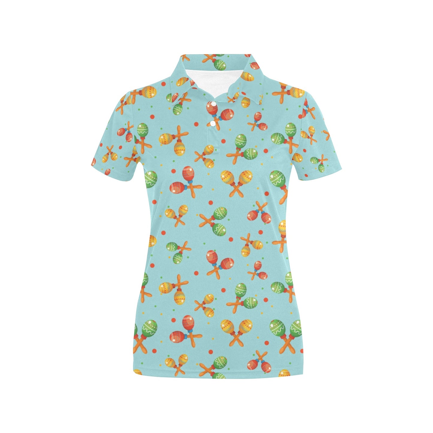 Maracas Print Design LKS402 Women's Polo Shirt