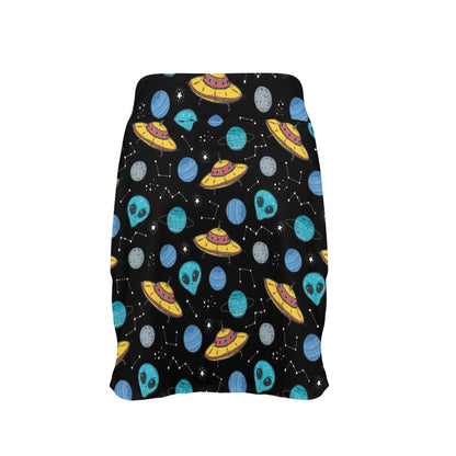 UFO Alien Print Design LKS306 17" Golf & Pickleball Skort with Pockets