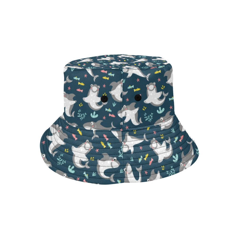 Shark Print Design LKS307 Unisex Bucket Hat