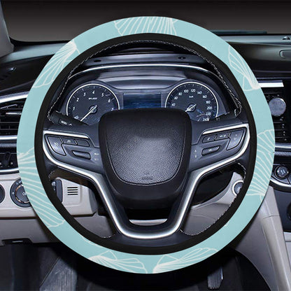 Seashell Print Design LKS3010 Steering Wheel Cover with Elastic Edge
