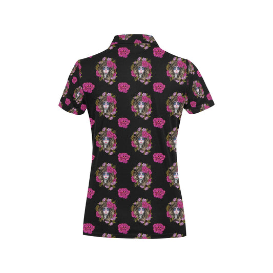 Day of the Dead Makeup Girl Women's Polo Shirt