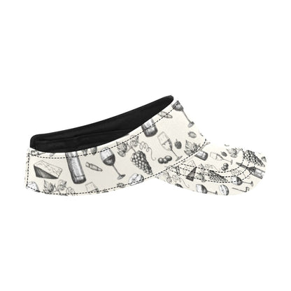 Wine Themed Print Design LKS306 Unisex Sun Visor