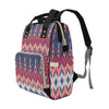 Ikat Print Design LKS401 Diaper Bag Backpack