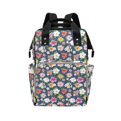 Hibiscus Sweet Print Design LKS304 Diaper Bag Backpack