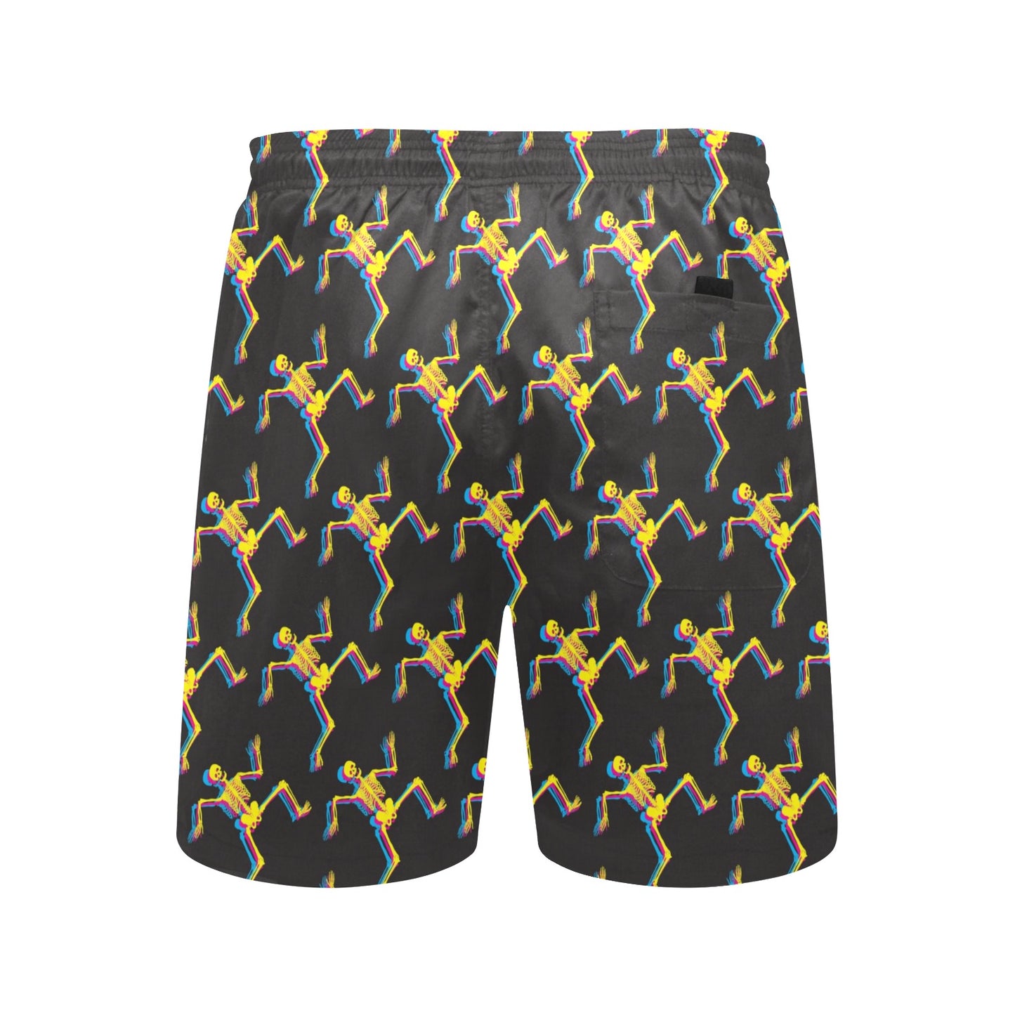 Skeleton Skeleton 3D Print Design LKS301 Men's Swim Trunks Beach Shorts